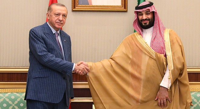 Erdoğan, Kral Salman ve Veliaht Prensle görüştü