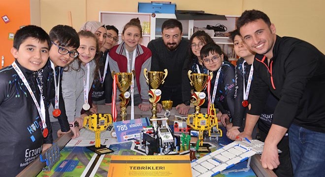 Erzurumlu öğrenciler, robotik kodlama şampiyonu oldu