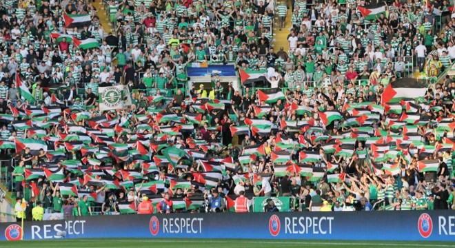 Filistin e destek veren Celtic e UEFA dan para cezası