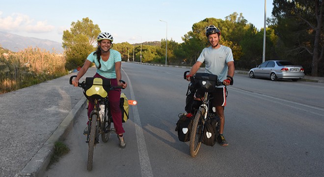 Fransız çiftten bisikletle Türkiye turu