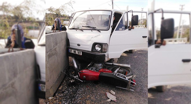 Gazipaşa da trafik kazası: 1 yaralı