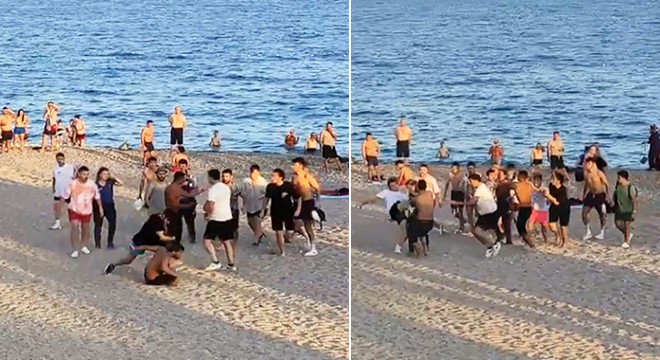 Genç kızın sahilde fotoğrafını çektiğini iddia ettiği 3 kişi dövüldü