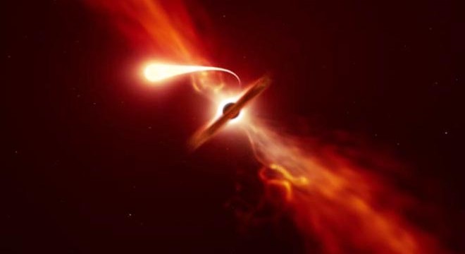 Gökbilimciler, kara deliğin yıldızı sarmal şekilde yok edişini görüntüledi