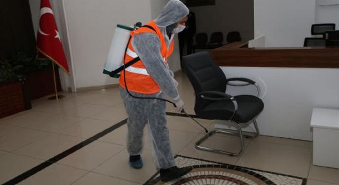 Gölbaşı nda kamu kurumlarında virüs temizliği