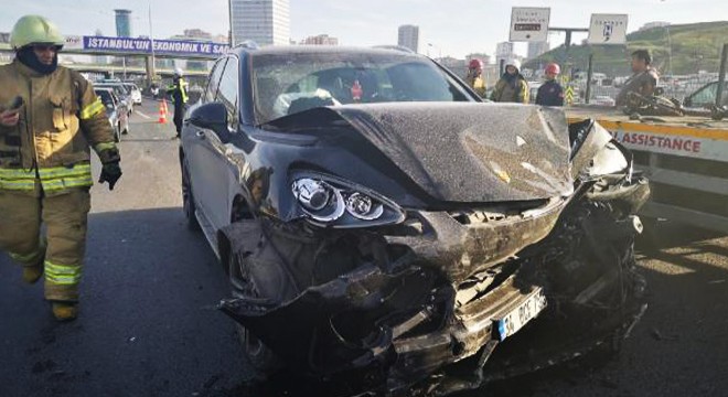 Göztepe de zincirleme trafik kazası
