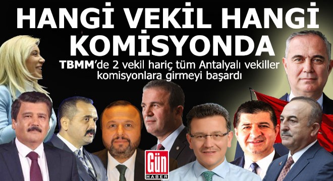 Hangi Antalya milletvekili TBMM de hangi komisyona girdi