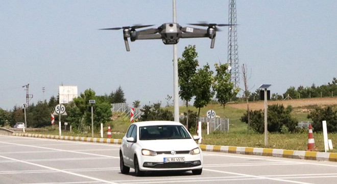 Hatalı sürücüler, drone ile tespit edildi