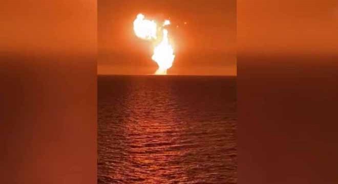 Hazar Denizi nde şiddetli patlama endişe yarattı