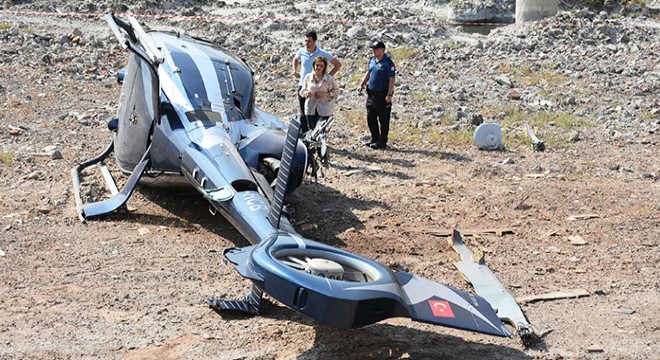 Helikopter kazası; pilot ve yardımcı pilot yaralandı