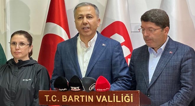 İçişleri Bakanı Yerlikaya ve Adalet Bakanı Tunç Bartın’da açıklama yaptı