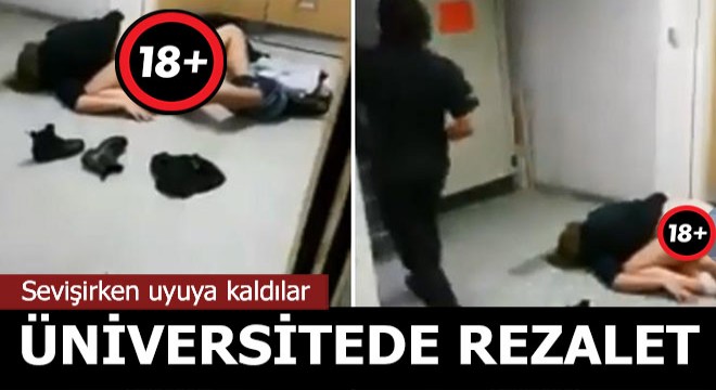 İki öğrenci koridorda sevişirken uyuya kaldı