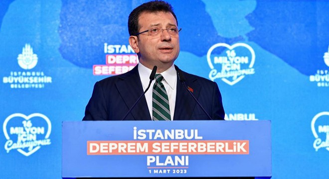 İmamoğlu, İstanbul Deprem Seferberlik Planı nı açıkladı