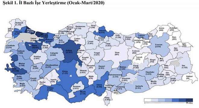 İşkur - Kayıtlı işsiz Mart ta 3 milyon 675 bin kişi