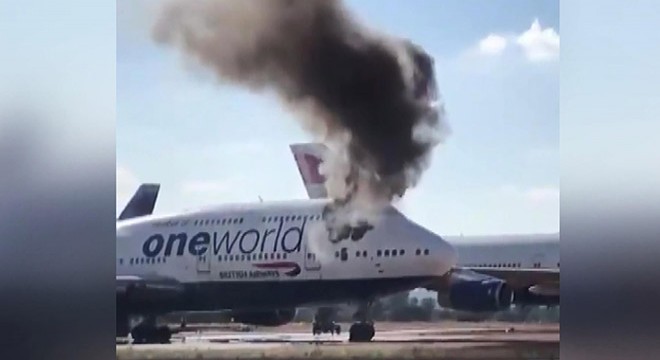 İspanya’da yolcu uçağının kabininde yangın