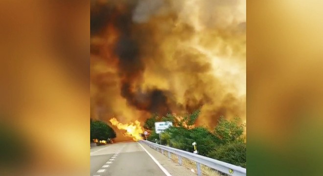 İspanya ve Fransa’daki orman yangınları