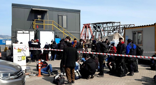 İtalya ya gidecek olan konteynerden 55 kaçak göçmen çıktı