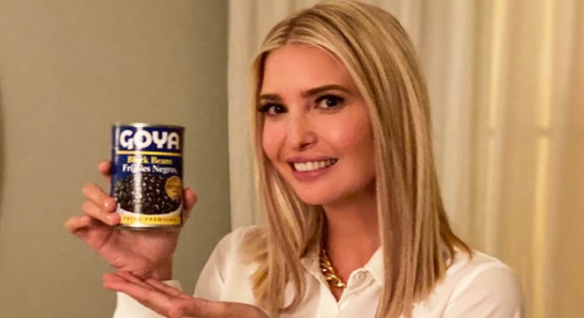 Ivanka Trump a  konserve reklamı  tepkisi