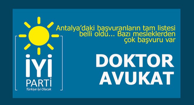 İyi Parti Antalya Milletvekili aday adayları listesi