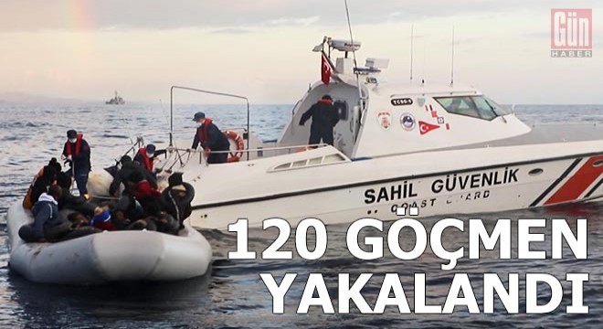 İzmir de 120 göçmen yakalandı