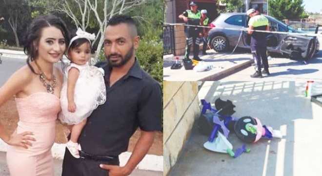 KKTC de kadın sürücü 2 yaşındaki kızını ezdi