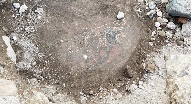 Kaçak kazıda 1500 yıllık mozaik bulundu