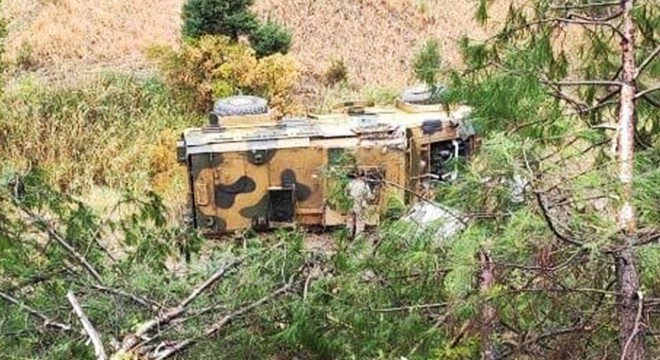 Kahramanmaraş ta askeri araç devrildi: 4 yaralı