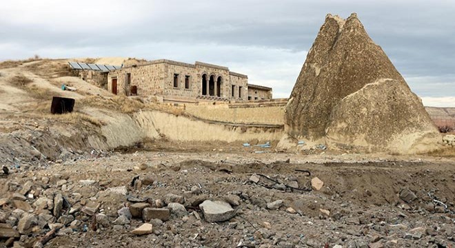 Kapadokya da kaçak yapıların yıkımına yeniden başlandı