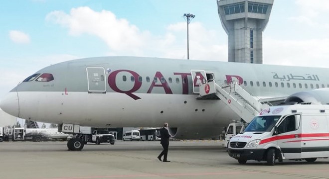 Katar uçağı, Şanlıurfa’ya zorunlu iniş yaptı