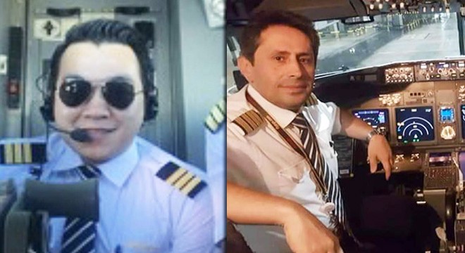Kaza yapan Pegasus uçağı pilotlarının fotoğrafları