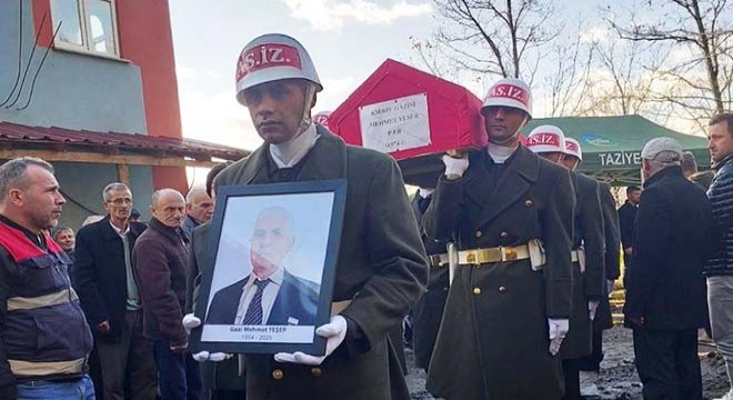 Kıbrıs gazisi son yolculuğuna uğurlandı