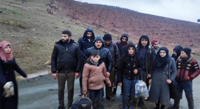 Kilis te 16 kaçak göçmen yakalandı