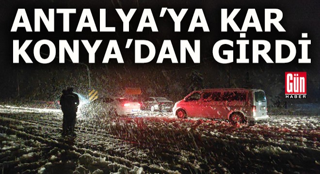 Konya- Antalya kara yolunda araç geçişleri kısıtlandı