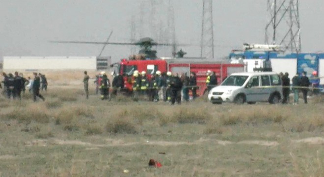 Konya da askeri uçak kaza kırıma uğradı; pilot şehit oldu
