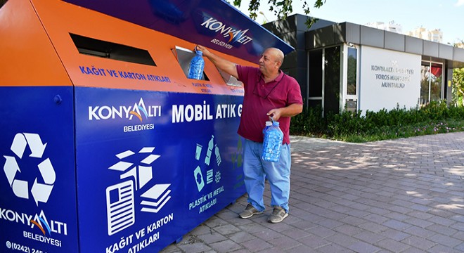 Konyaaltı nda mahallelere mobil atık getirme merkezi