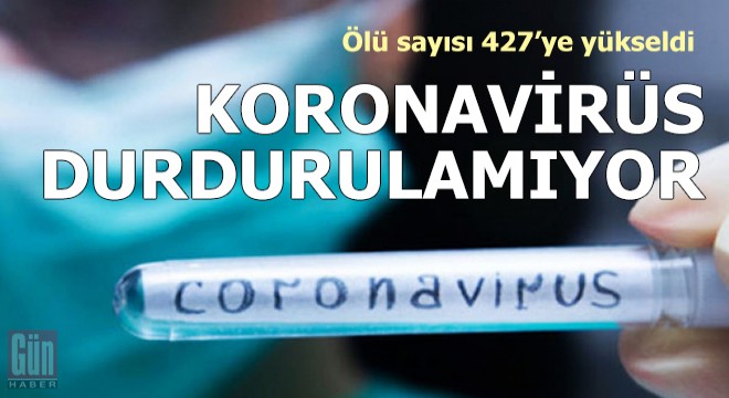 Koronavirüs durdurulamıyor! Ölü sayısı 427’ye yükseldi