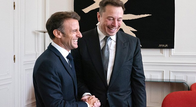 Macron, Veliaht Prens Selman ve Elon Musk ile görüştü