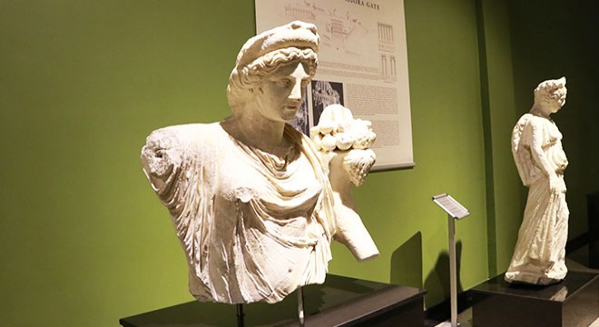 Marcus Aurelius heykeli, yeniden Burdur Arkeoloji Müzesi nde