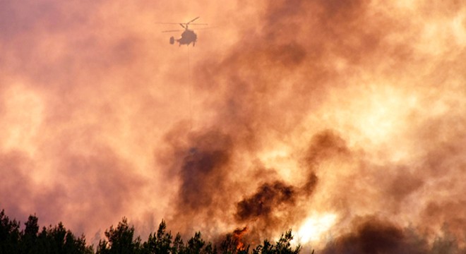 Milas taki orman yangınında  sabotaj  şüphesi