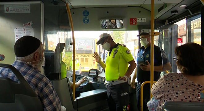 Minibüs ve otobüslere  ayakta yolcu  denetimi