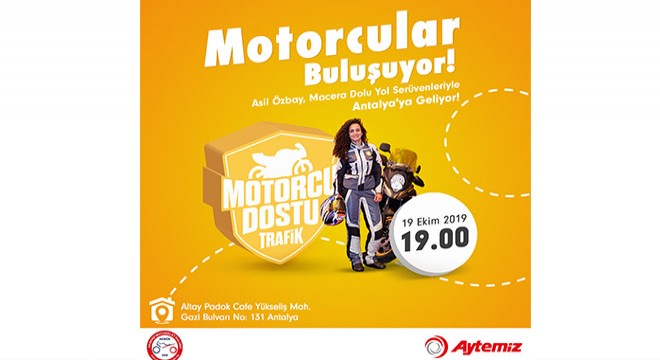 ‘Motorcu Dostu Trafik’ projesi Antalya’da devam ediyor