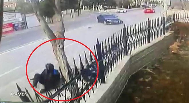 Motosiklet sürücüsü Mehmet in öldüğü kaza kamerada