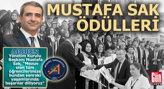 Mühendislik Fakültesi mezunları Mustafa Sak Başarı Ödülleri’ni aldı