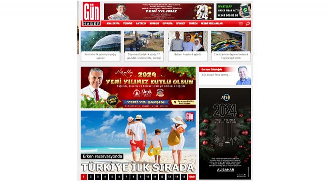 Muratpaşa Belediyesi Yeni Yıl (2024) ve Yeni Yıl Çarşısı reklamı