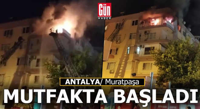 Muratpaşa da ev yangını