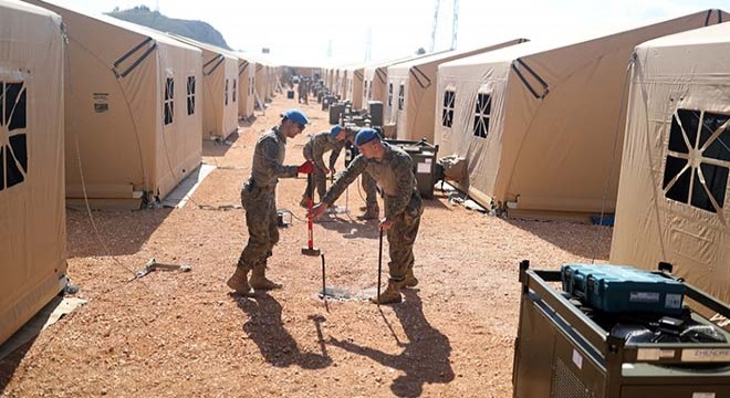 NATO’nun Hatay’daki çadır kentinin inşaatı devam ediyor