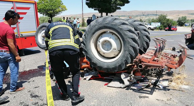 Nevşehir de TIR ile çarpışan traktörün sürücüsü öldü