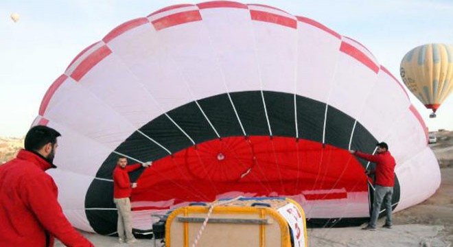 Nevşehir de üretilen sıcak hava balonlarına yoğun talep