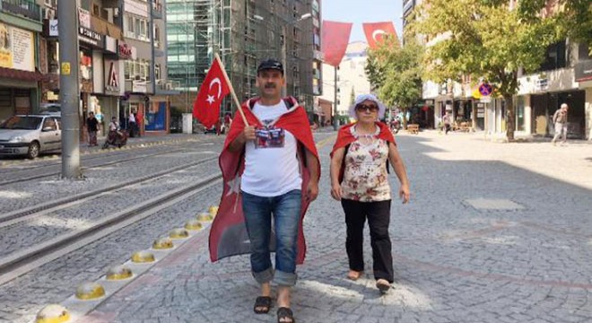 Oğlu cezaevinde olan baba, af için Ankara ya yürüyor