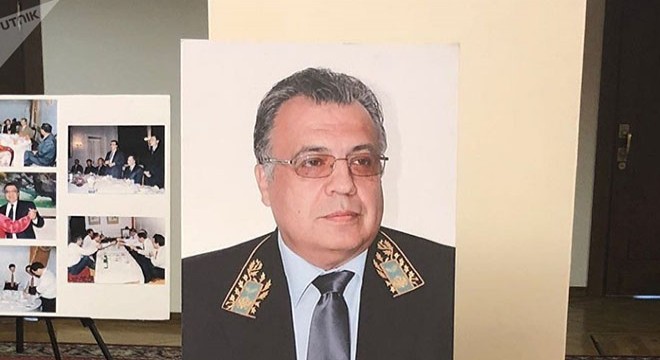 Öldürülen Rus büyükelçi için Antalya da sergi