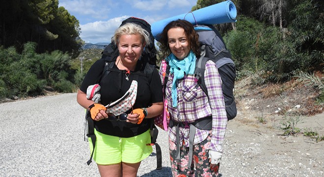 Olga ve Marina, 5 inci kez Likya Yolu nda yürümeye geldi